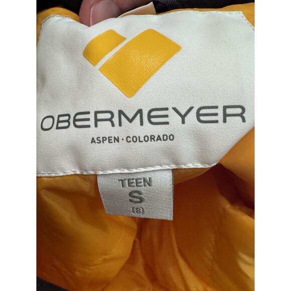 Obermeyer Brooke Pant - Girls Ski Snow Pants Size S (8) In Mango Yellow - Picture 6 of 16